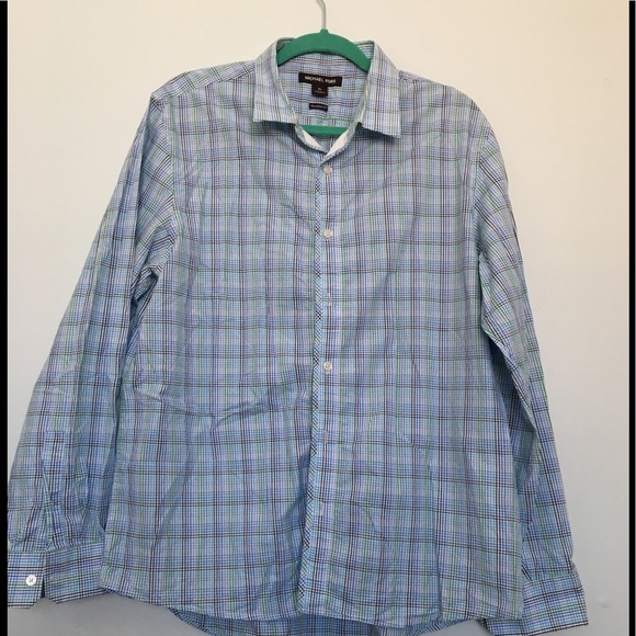 Michael Kors Tailored Fit Button-Front Shirt XL - Picture 1 of 8